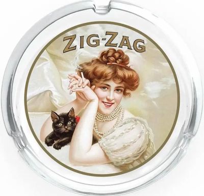 Zig Zag Glass Ashtrays