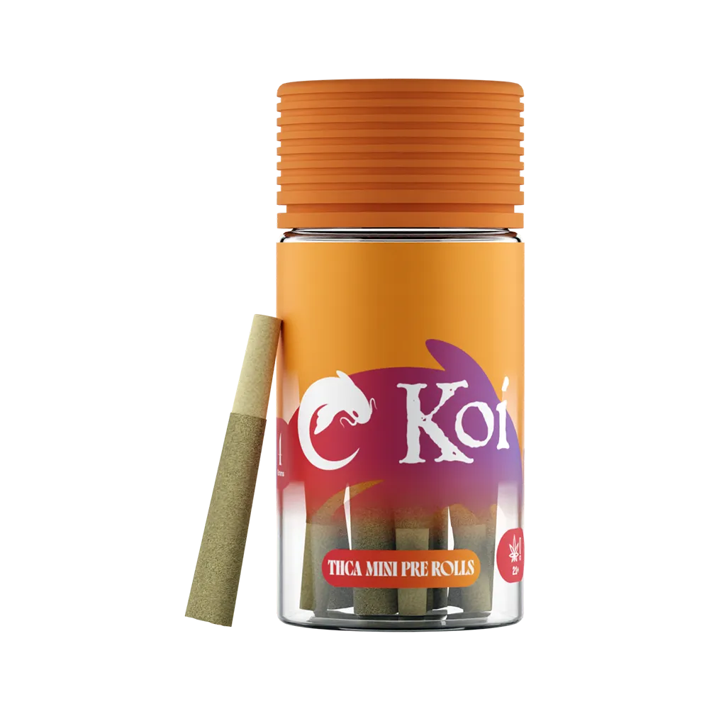 Koi THC-A 6 Pack Mini Pre-Rolls, Strain: Wedding Cake