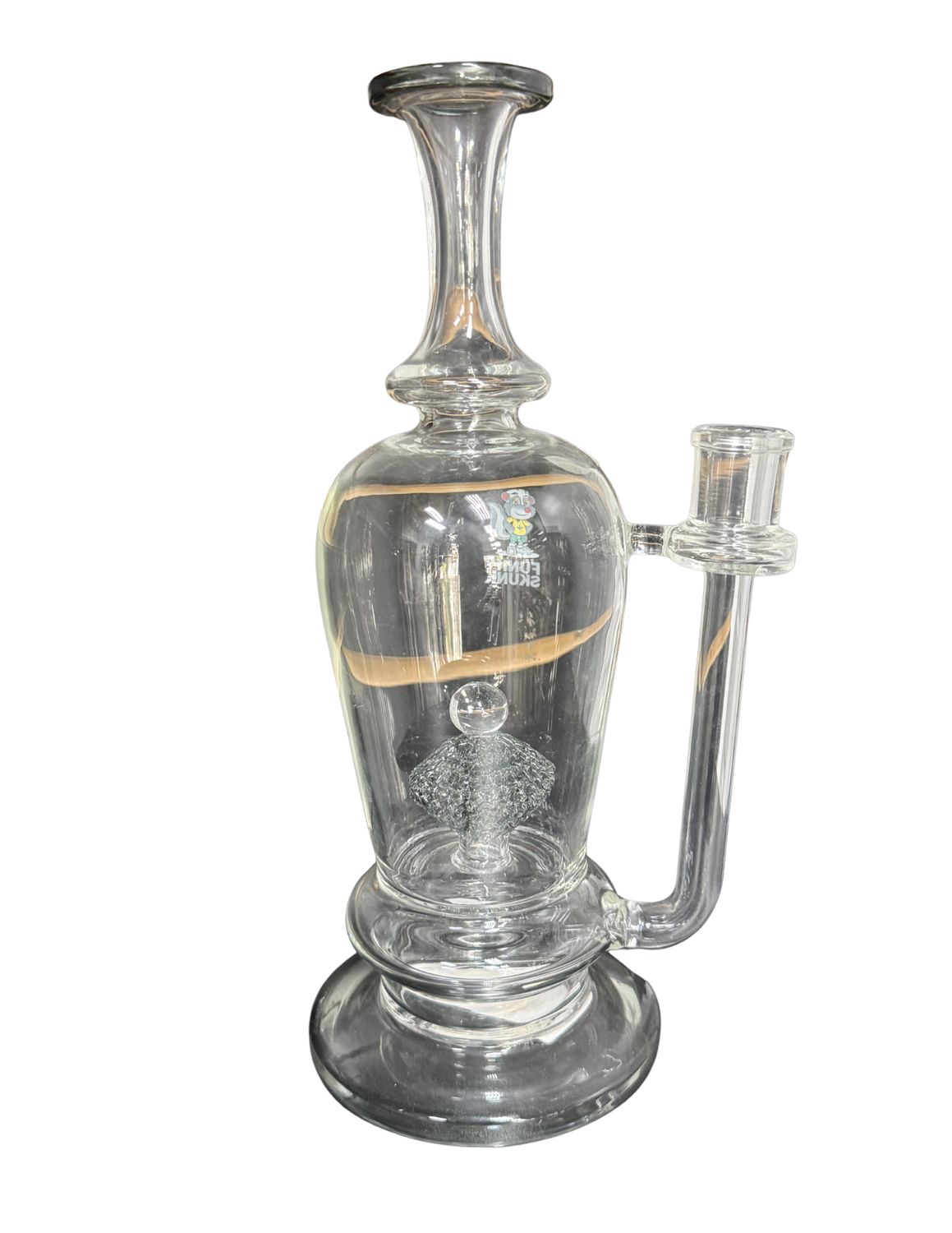 Funky Skunk Exotic Perc Gray Trimmed Waterpipe