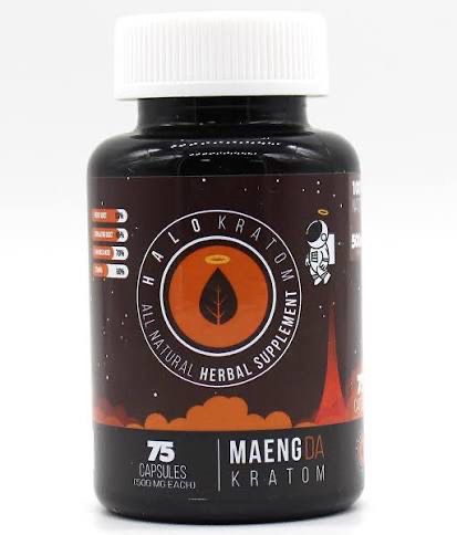 Halo Kratom 75 Capsules