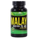 Kratom Kaps 75pc Capsules, Flavor: Malay Green Vein