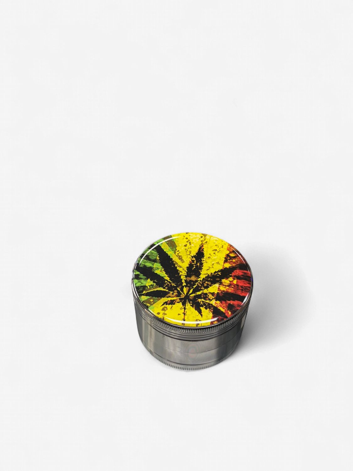 Metal Grinder 63mm 4 Part, Colour: Leaf Design