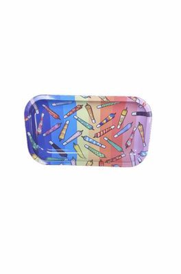 Small Metal Rolling Trays Assorted Designs