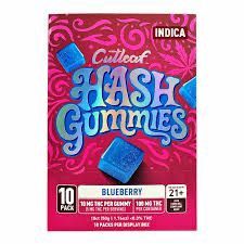Cutleaf Hash THC Gummies, Flavor: Blueberry