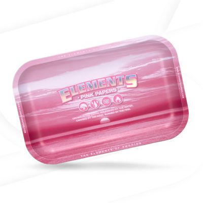 Elements Pink Metal Rolling Trays