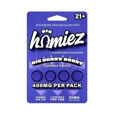 Big Homiez 7-Hydroxy Tablets, Flavor: Big Berry Burst