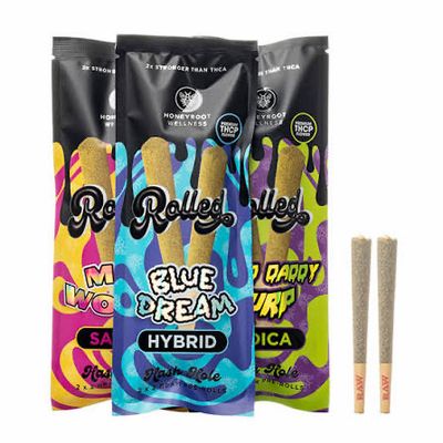 HoneyRoot THCP Rolled Hash Hole Pre-Rolls