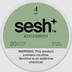 Sesh + Nicotine Pouches, Flavor: Wintergreen, MG: 4mg