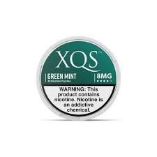 XQS Nicotine Pouches, Flavor: Green Mint, MG: 2mg