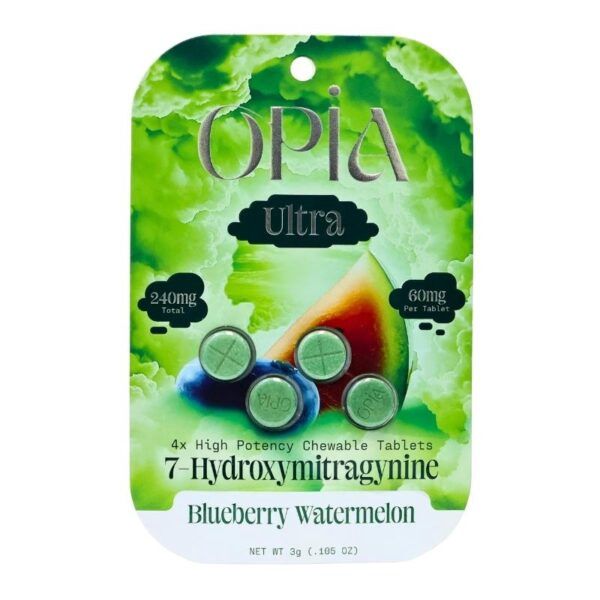 Opia 7 Hydroxy 60mg Tablets, Flavor: Blueberry Watermelon