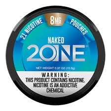2ONE Nicotine Pouches, Flavor: Naked, MG: 8mg
