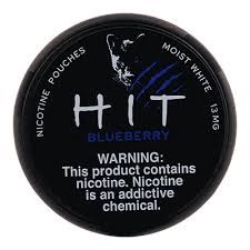 Hit Nicotine Pouches, Flavor: Blueberry, MG: 13mg