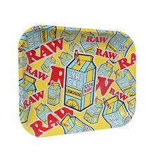 Raw Medium Metal Rolling Tray