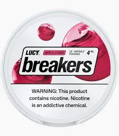 Lucy Breakers Nicotine Pouches, Flavor: Apple Cider, MG: 4mg