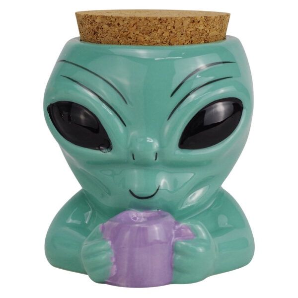 Ceramic Stash Jars, Style: Alien
