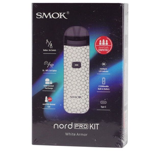 SMOK Nord Pro Pod System Kit 1100mAh, Colour: White Armor