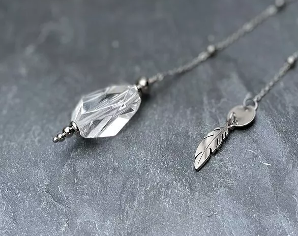 Pendule Cristal de Roche Christina Fait main
