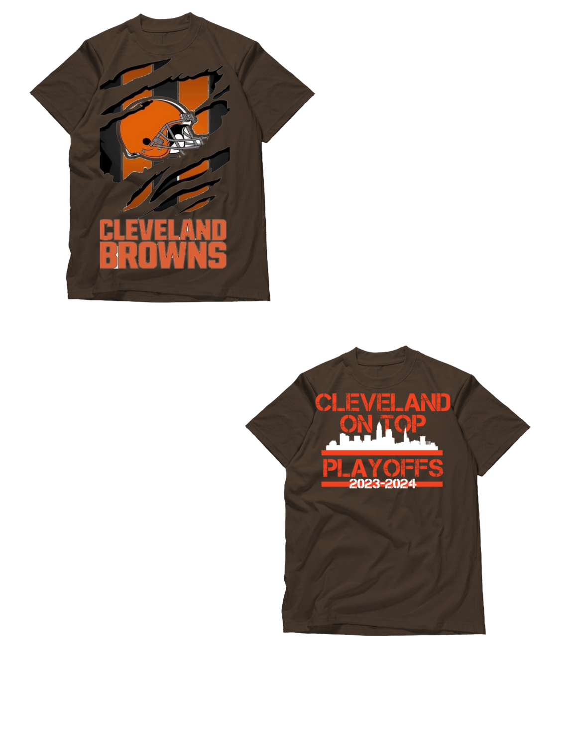 Front and Back play off tshirts