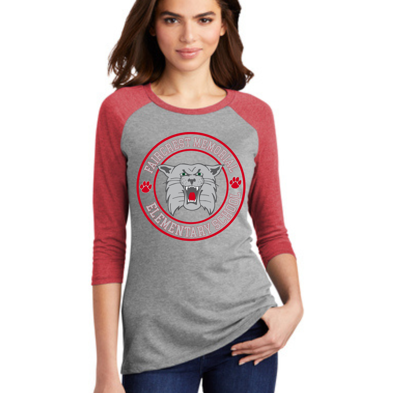 Womens 3/4 Sleeve