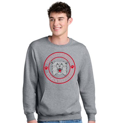 Unisex Crew Neck With Kangaroo Pocket