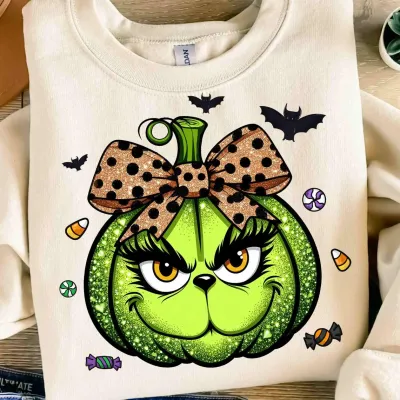 Grinch Pumpkin Crewneck