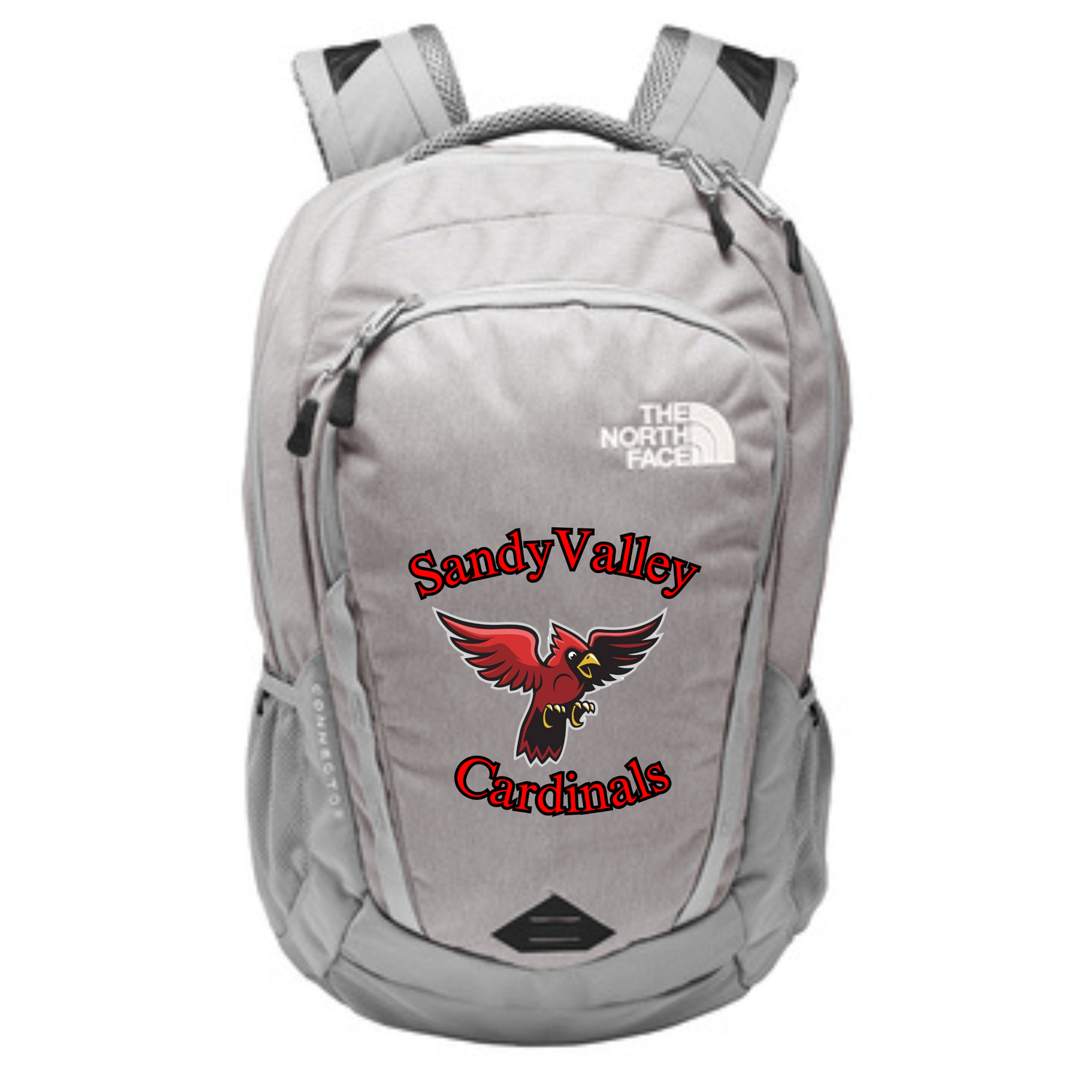 Embroidered Grey Backpack