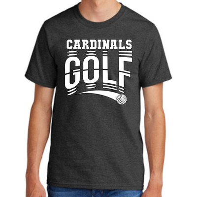 Grey Golf Shirt with White image