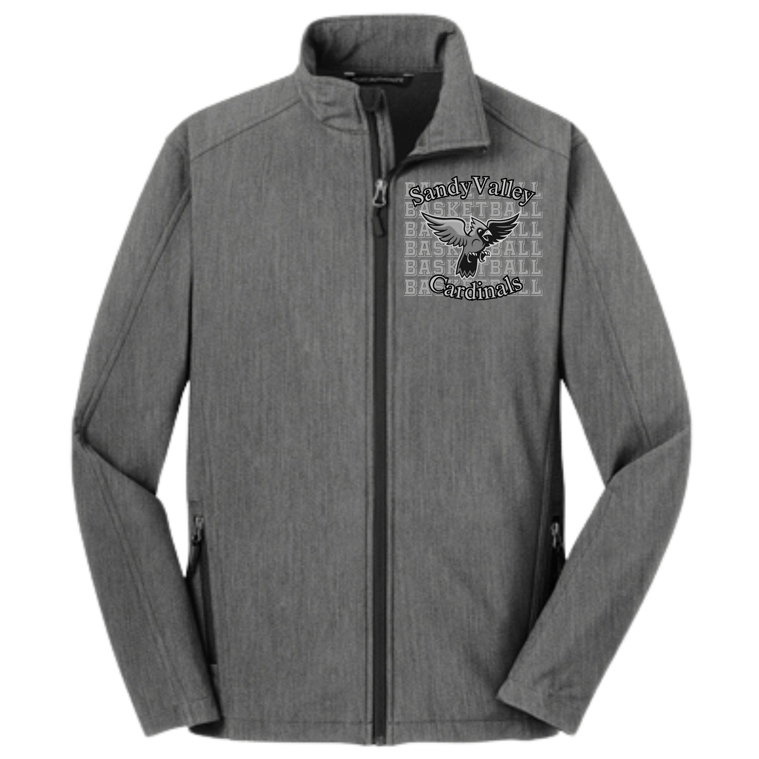 Cardinal Basketball Zip-up Jacket Softshell