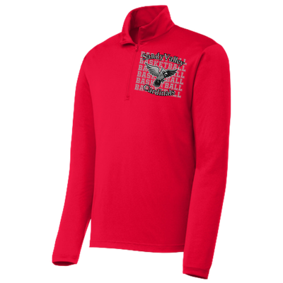 Cardinal Basketball 100% Polyester 3/4 Zip