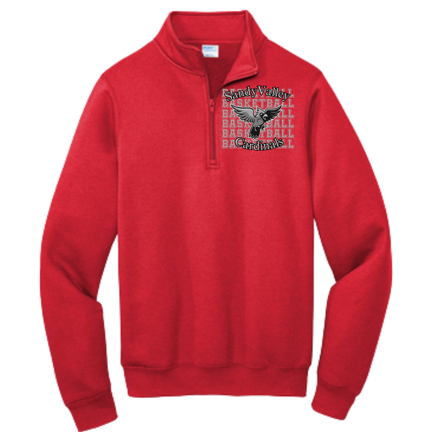 Cardinal Basketball Fleece 3/4 Zip