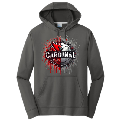 Cardinal Splatter Basketball Hoodie