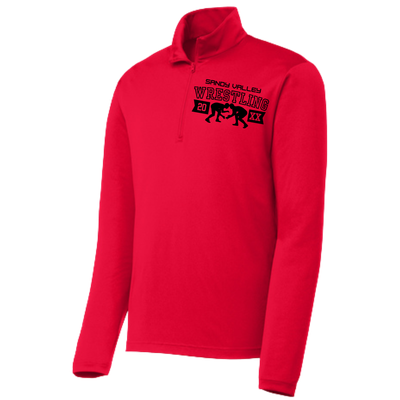 SVHS Wrestling 100% Polyester 3/4 Zip