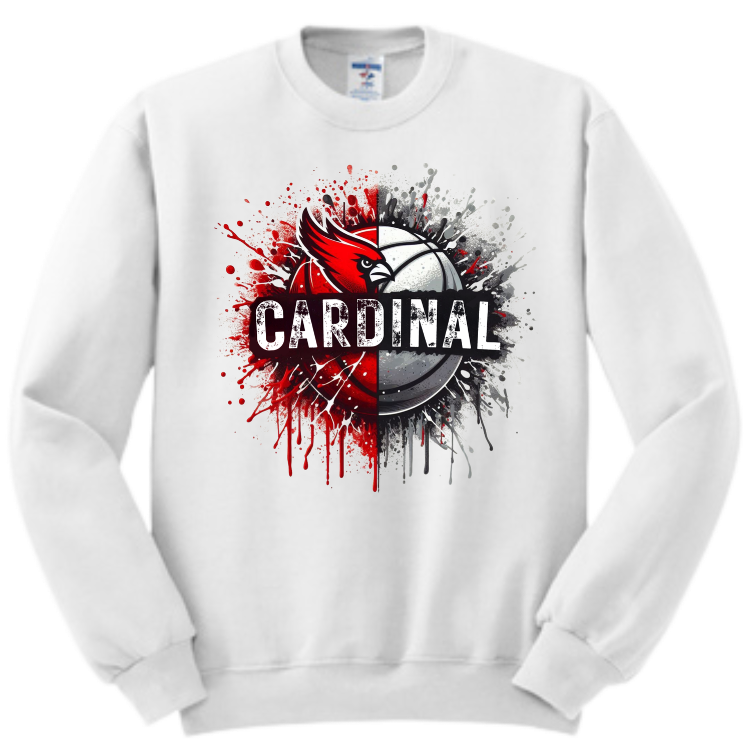 Cardinal Splatter Crewneck