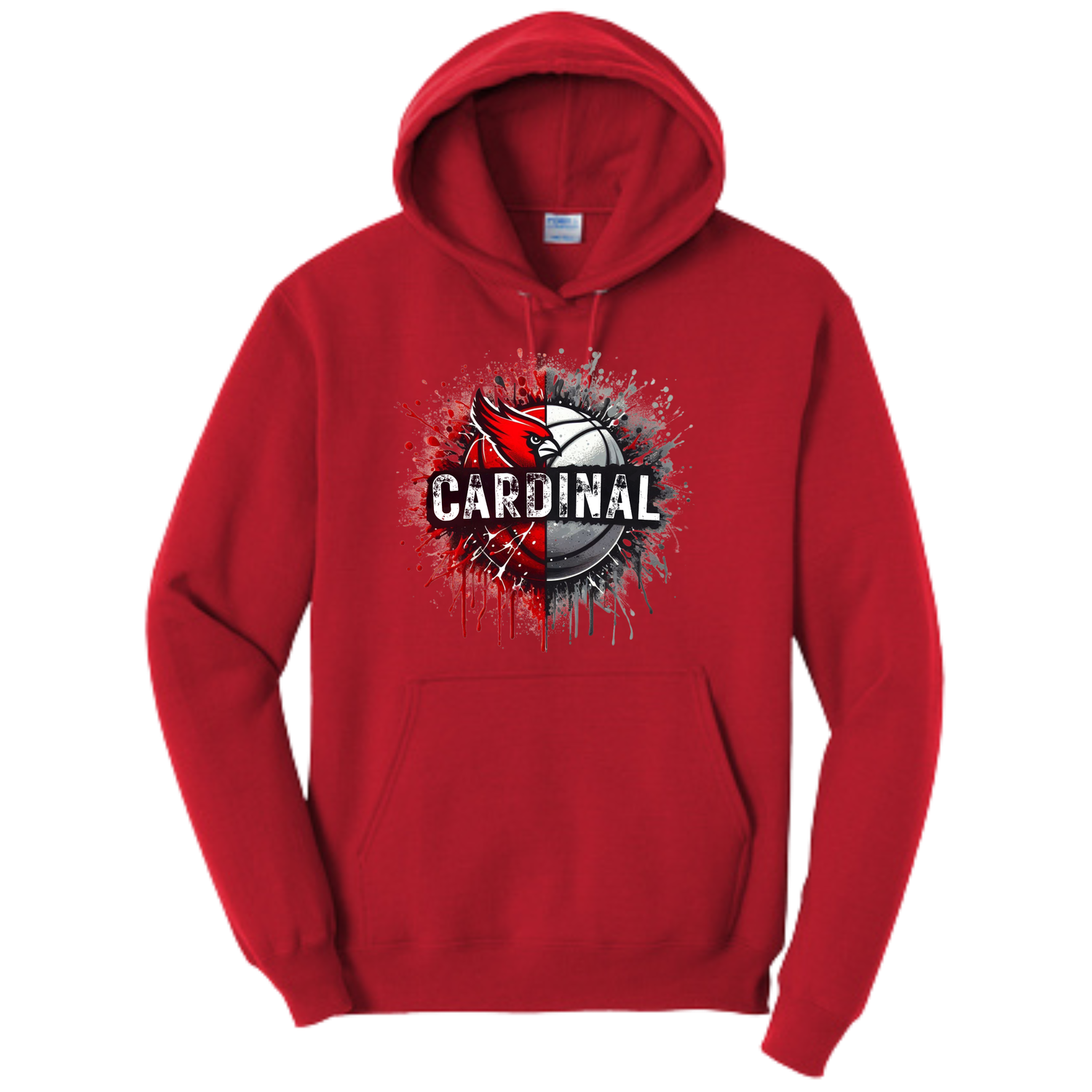 Cardinal Splatter Hoodie