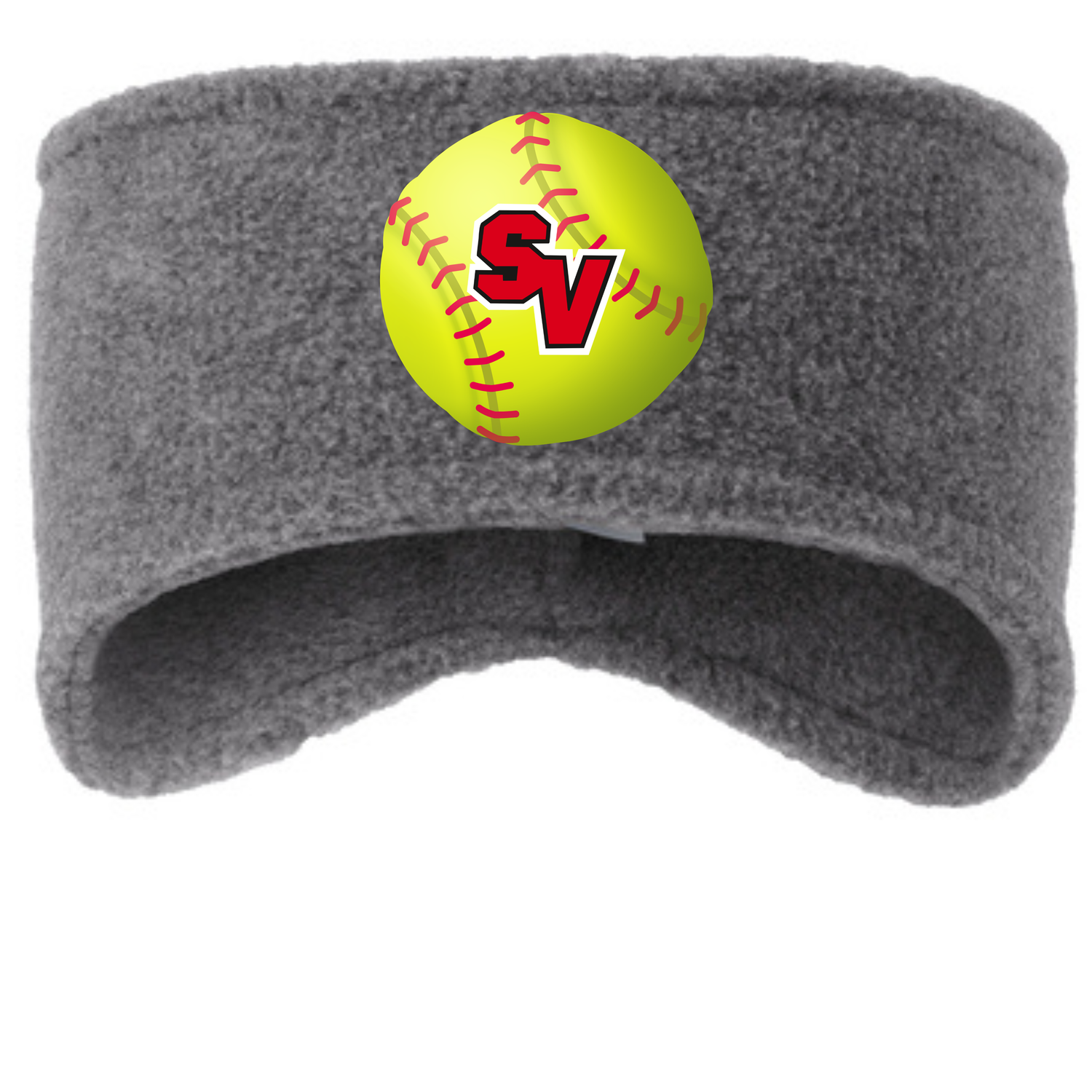 Grey Softball Headband