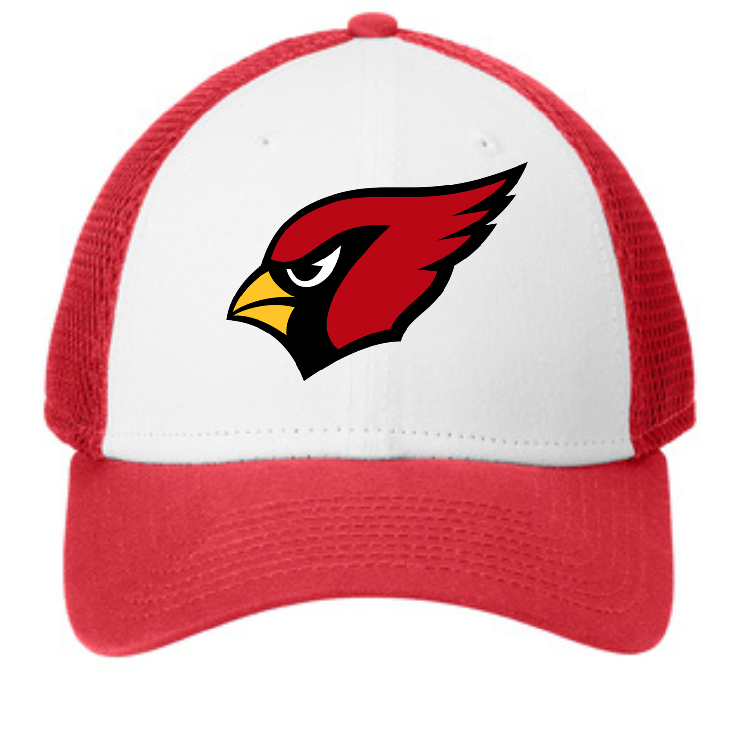 White and Red Cardinal Hat