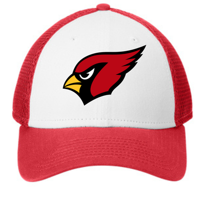 White and Red Cardinal Hat