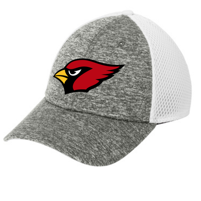 Grey and White Cardinal Hat
