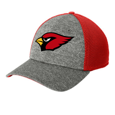 Grey and Red Cardinal Hat