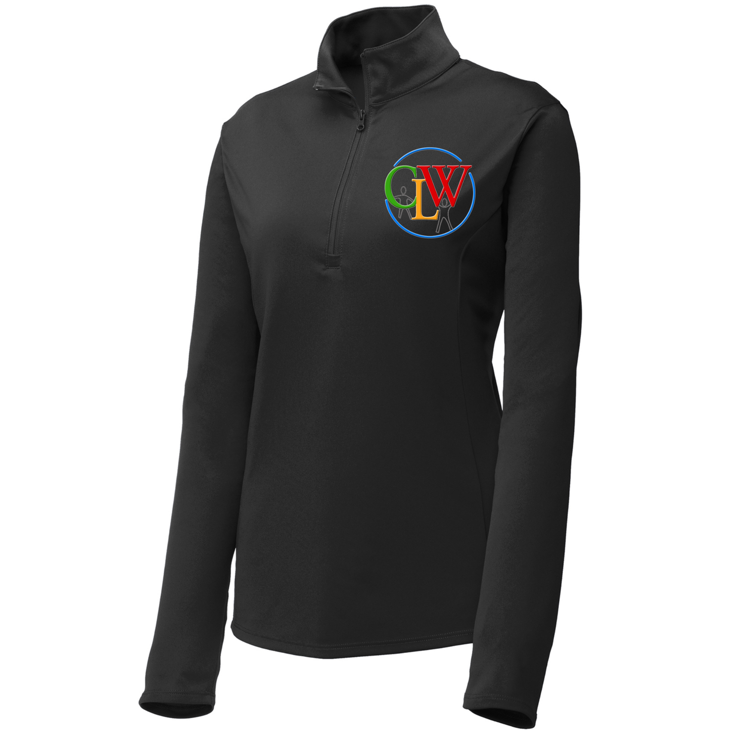 Womens 100% Polyester 1/4 zip