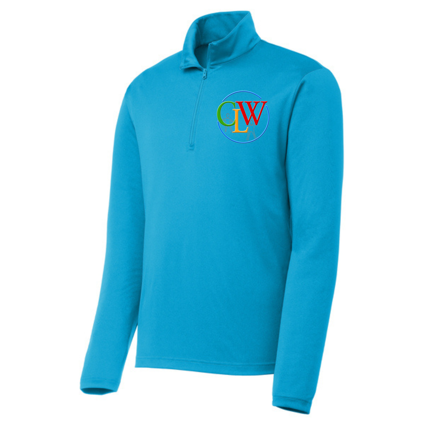 CLW Mens 100% Polyester 1/4 zip