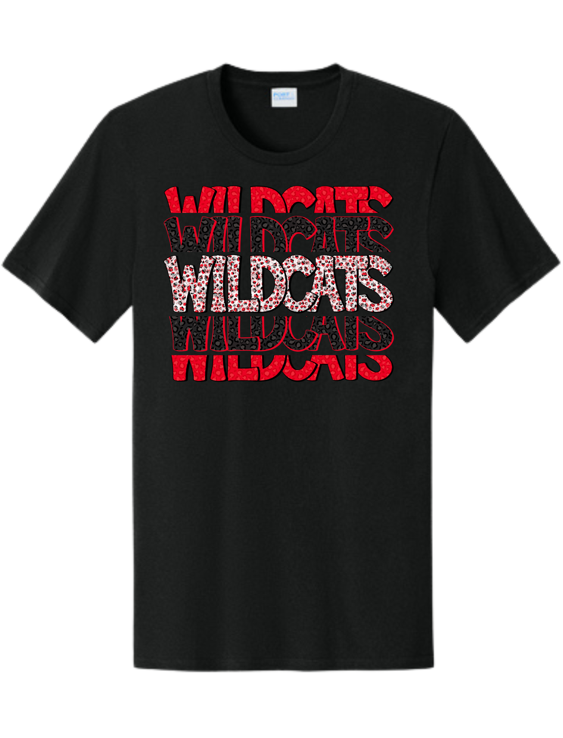 Wildcats Stacked Pock a Dot