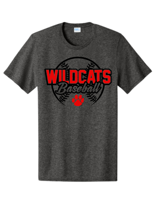 Wildcat Baseball Paw Print