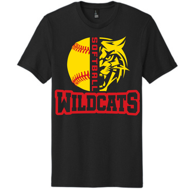 Wildcats Softball half face