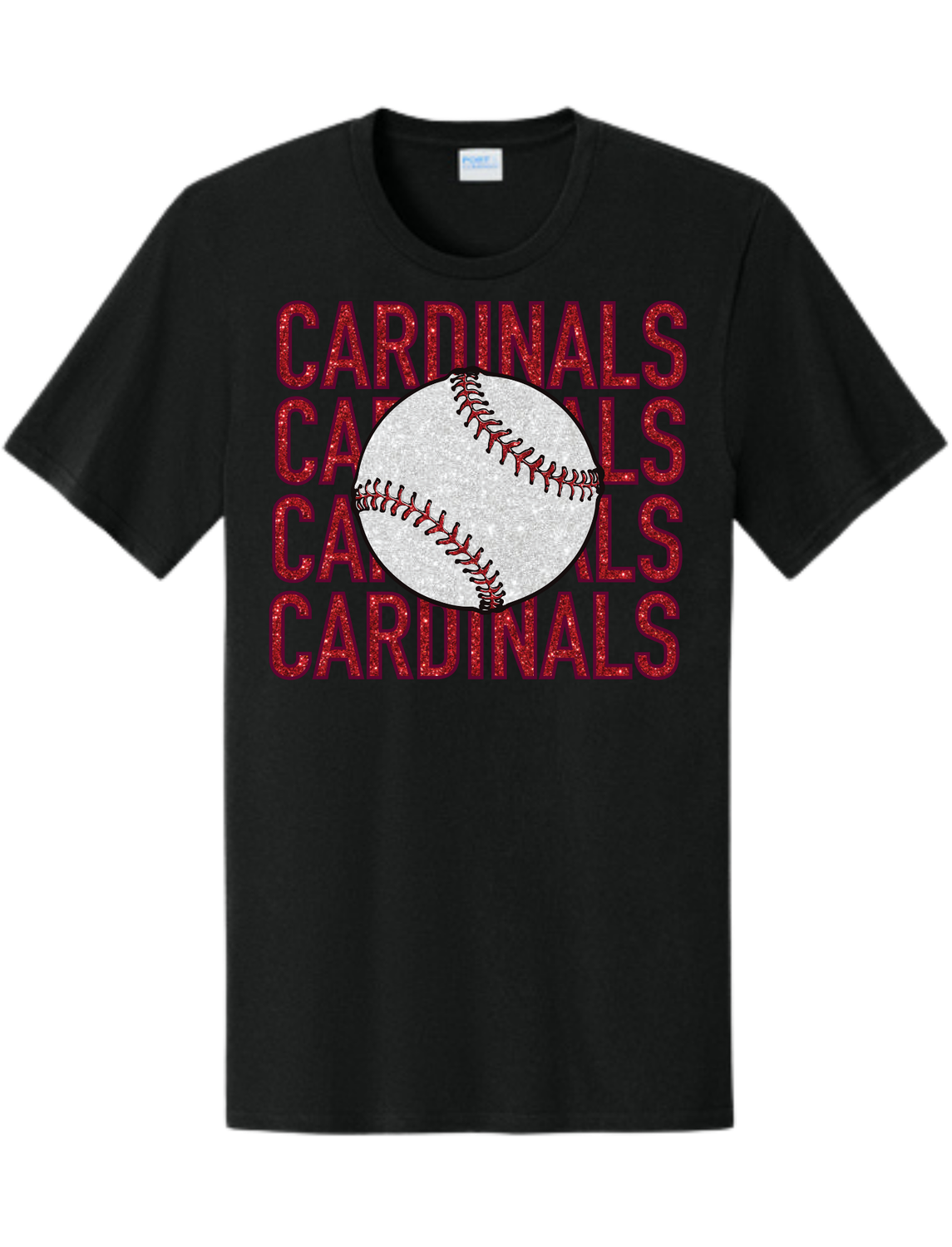 Cardinals Stacked Baseball