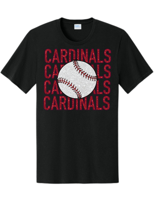 Cardinals Stacked Baseball