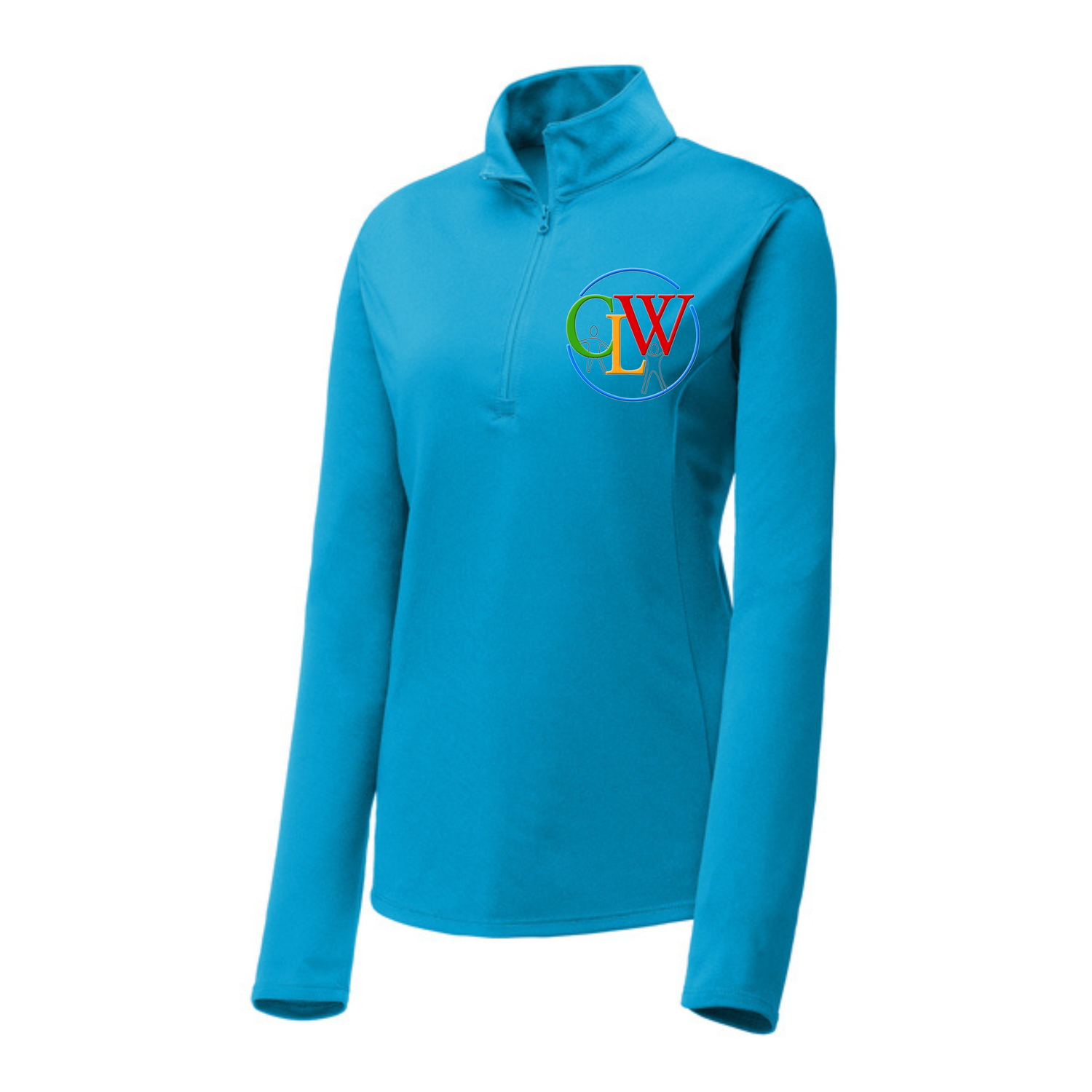 CLW Womens 100% Polyester 1/4 zip
