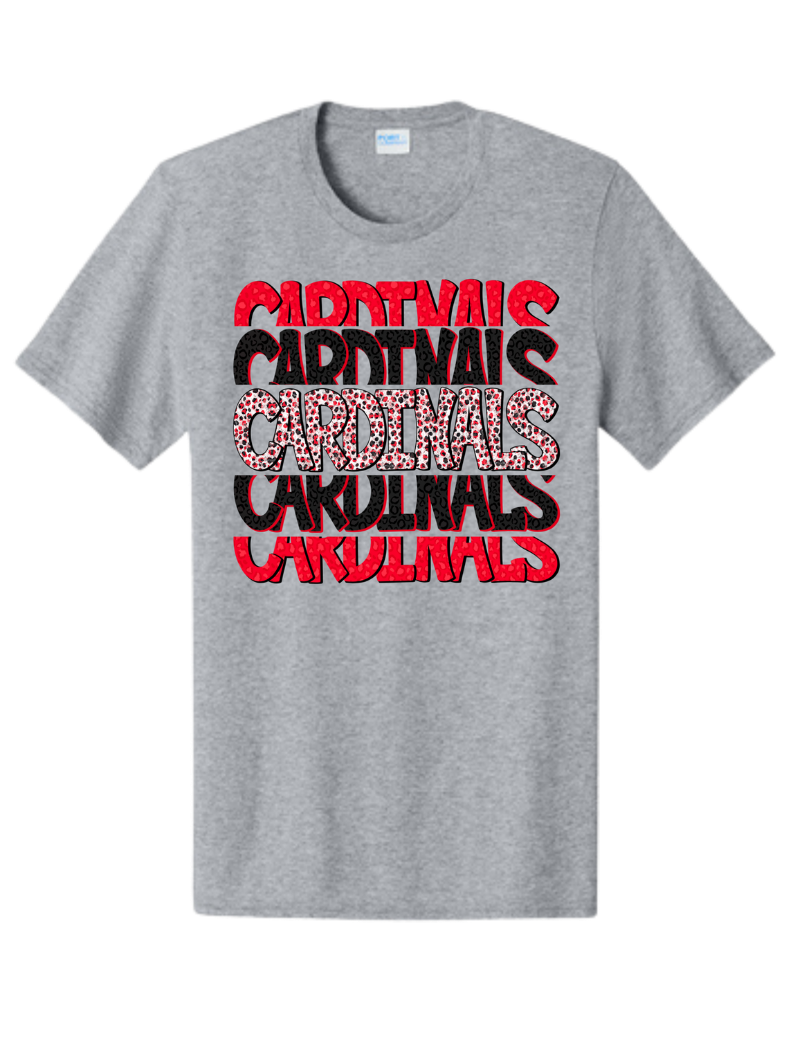 Cardinals stacked polka dots