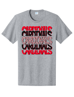 Cardinals stacked polka dots