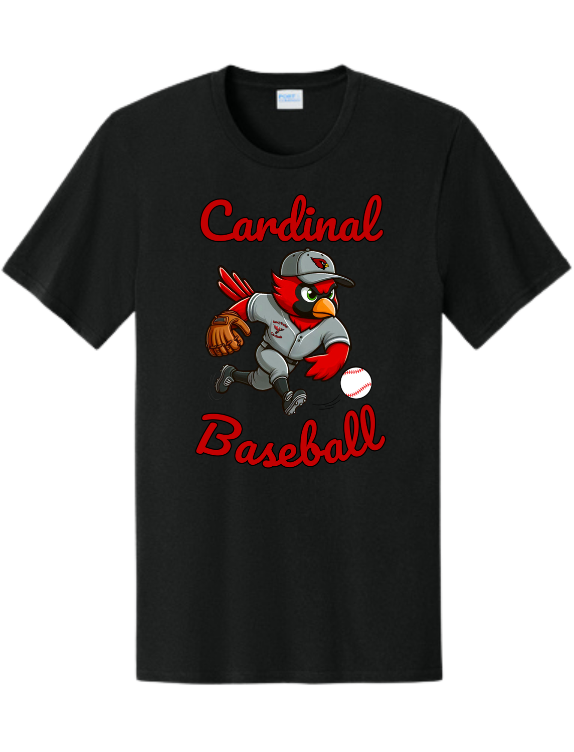 Cardinal Mascot Baseball